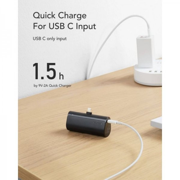 VEGER prenosna baterija PlugON Lightning 5000 mAh, črna