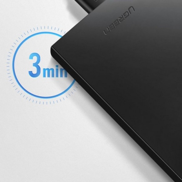 Ugreen 2.5 SATA ohišje za disk črn - box