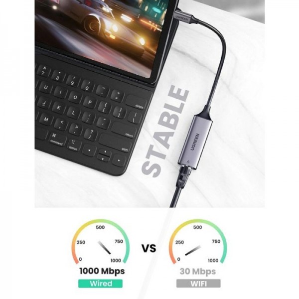 Ugreen USB-C 10/100/1000 mrežna kartica - box Ugreen USB-C 10/100/1000 mrežna kartica - box