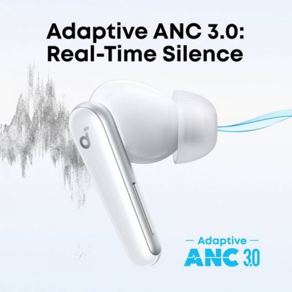 Anker Soundcore Liberty 5 brezžične slušalke, bele