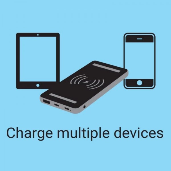 Sandberg Powerbank 10000 mAh PD20W+Wireless prenosna baterija Sandberg Powerbank 10000 mAh PD20W+Wireless prenosna baterija