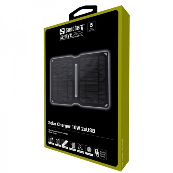 Sandberg Solar Charger 10W 2xUSB solarni polnilec Sandberg Solar Charger 10W 2xUSB solarni polnilec
