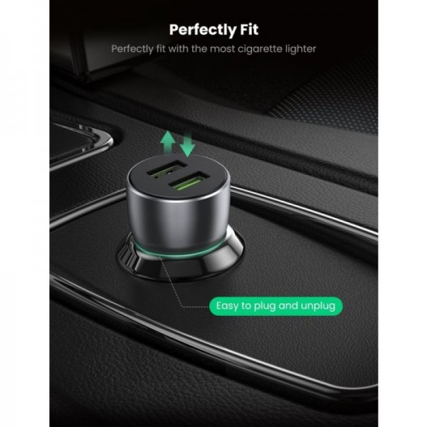 Ugreen avtopolnilec 2xUSB QC 3.0 36W 10144 - box