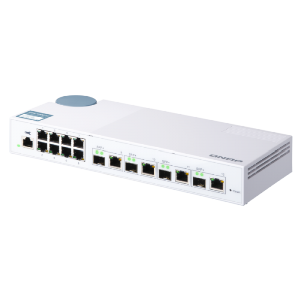 QNAP 12 port stikalo 4x 10Gb, 8x 1Gb
