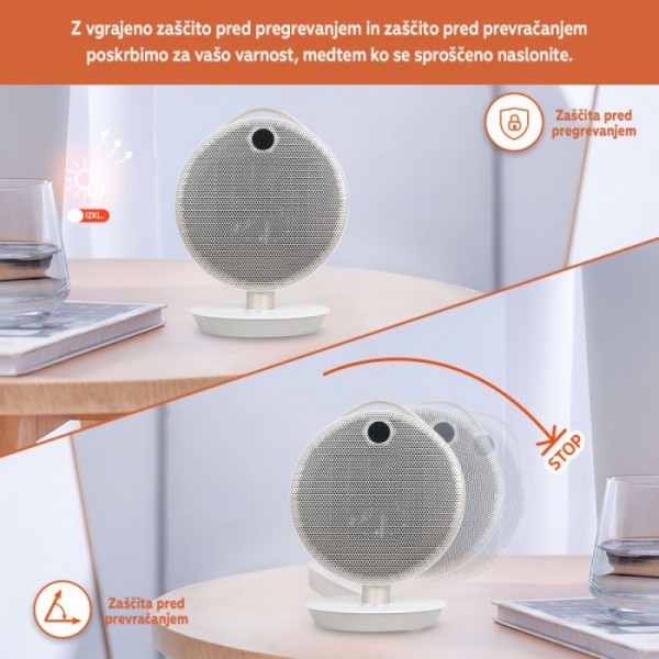 SHX eleganten zmogljiv grelec 220W bel SHX eleganten zmogljiv grelec 220W bel