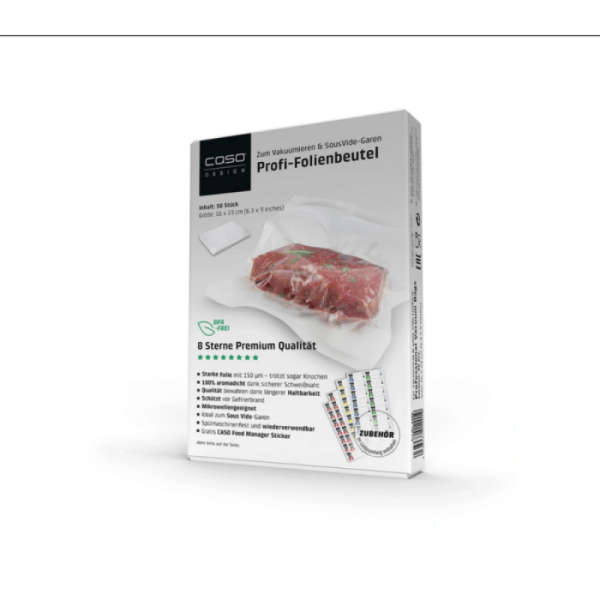 CASO 8-zvezdične vakuumske vrečke 16x23 cm, 50 kos
