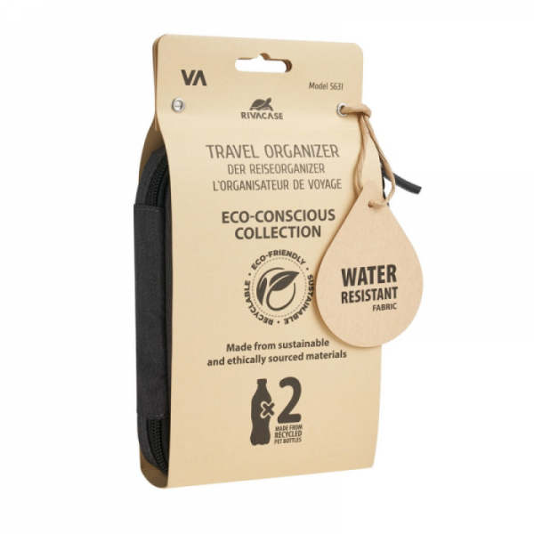 RivaCase črn ECO potovalni organizator 5631