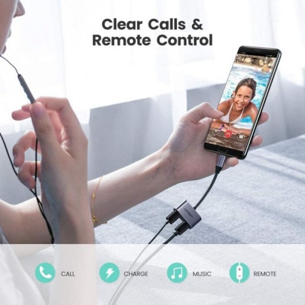 UGREEN USB-C v dvojni USB-C Adapter 2v1 - box