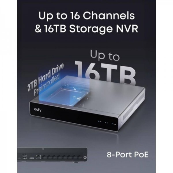 Anker Eufy Security PoE NVR nadzorni sistem S4 (2x eufy E41 + 2x eufy S4) Anker Eufy Security PoE NVR nadzorni sistem S4 (2x eufy E41 + 2x eufy S4)