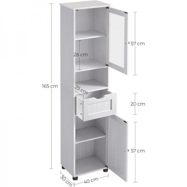 VASAGLE visoka elegantna omarica