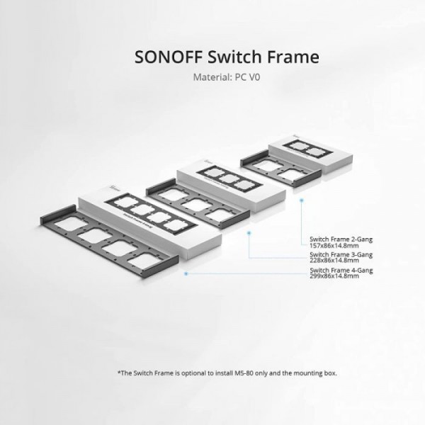 SONOFF okvir za stikala tipa M5-80, trojno