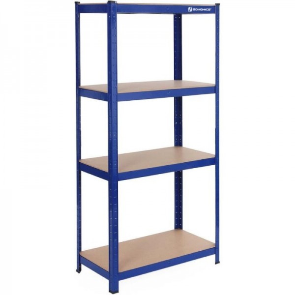 SONGMICS Regal 40 x 90 x 180 cm rjavo-moder,GLR040Q01