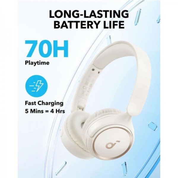 Anker Soundcore H30i naglavne Bluetooth slušalke, bele Anker Soundcore H30i naglavne Bluetooth slušalke, bele
