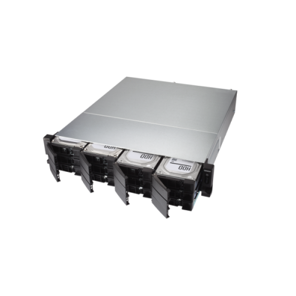 QNAP NAS strežnik za 12 diskov, 2U, Xeon, 32GB ram, 2x 10GbE SFP+