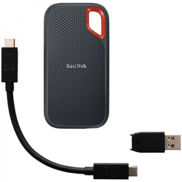 SanDisk 4TB Extreme Portable SSD NVMe USB-C 3.2 robusten zunanji SSD disk SanDisk 4TB Extreme Portable SSD NVMe USB-C 3.2 robusten zunanji SSD disk