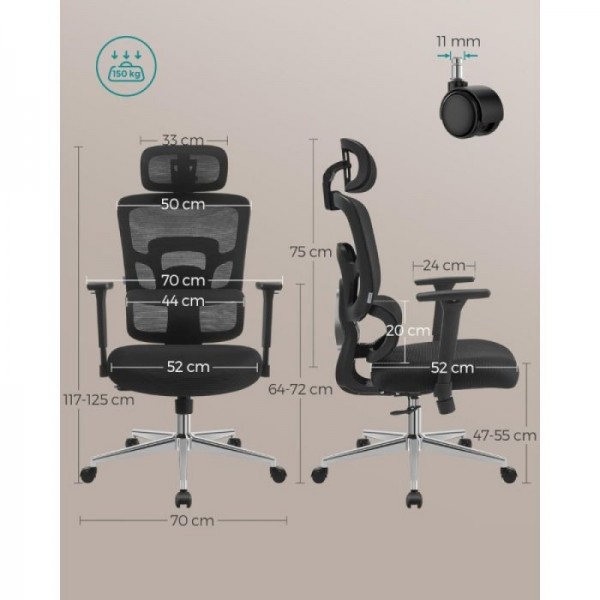 SONGMICS ergonomski računalniški stol