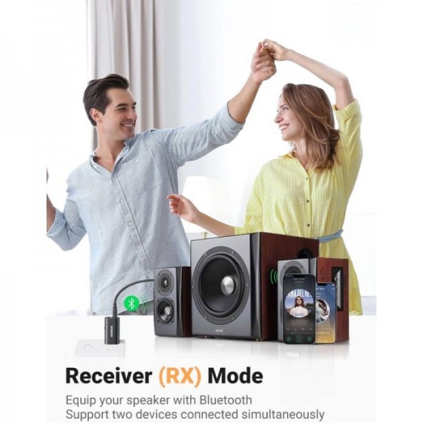 UGREEN bluetooth 5.1 brezžični oddajnik/sprejemnik 2v1 za TV, Domači avdio sprejemnik, Avtoradio,...