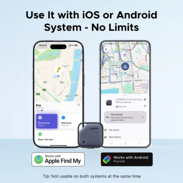 UGREEN Finder Pro bluetooth sledilnik za iOS in Android 4-kosi
