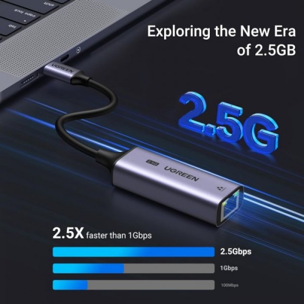 Ugreen USB-C 2.5G mrežni adapter 2.5Gbps Ugreen USB-C 2.5G mrežni adapter 2.5Gbps