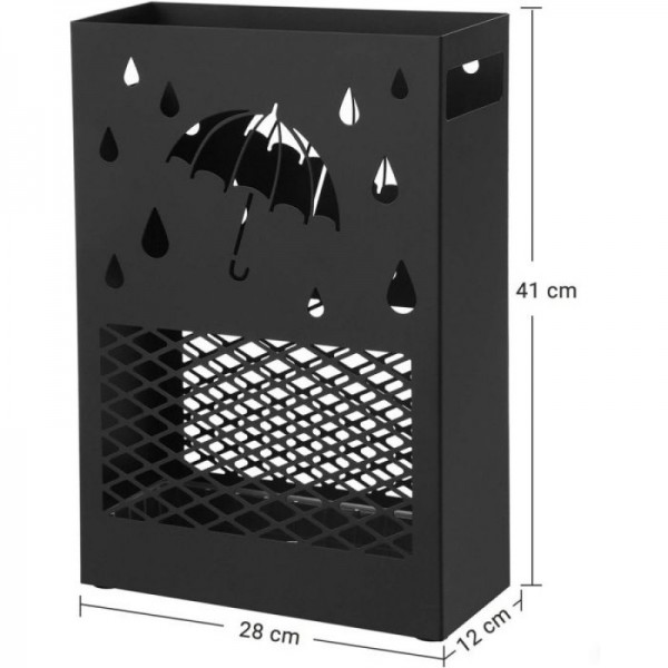 SONGMICS Kovinsko stojalo za dežnike pravokotno