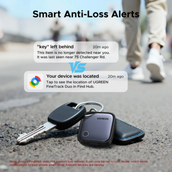 UGREEN Finder Pro bluetooth sledilnik za iOS in Android 4-kosi