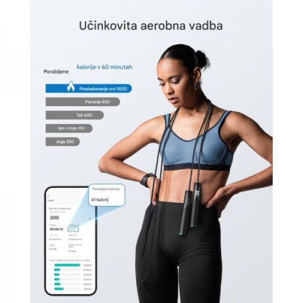 RENPHO Smart Jump Rope – brezžična preskakovalna vrvica z nasadkom