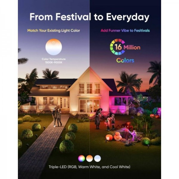 Anker Eufy zunanje okrasne RGB luči E10, 2-pack