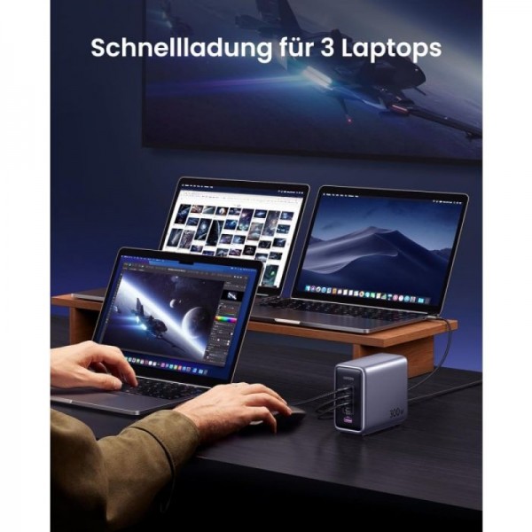 Ugreen Nexode 300W GaN II 5-portni USB polnilec - box