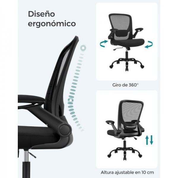 SONGMICS pisarniški stol OBN37BKV2