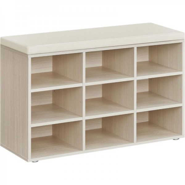 VASAGLE klop za čevlje s prostorom za shranjevanje in sedežno blazino