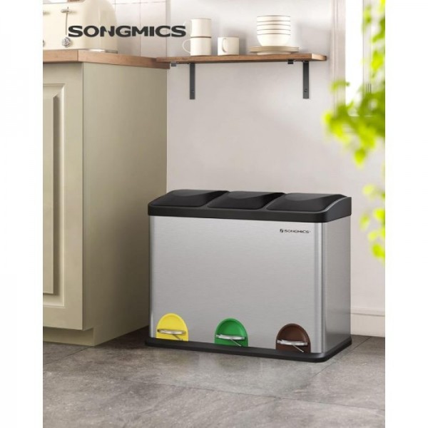 SONGMICS koš za ločevanje odpadkov 45L LTB45L SONGMICS koš za ločevanje odpadkov 45L LTB45L