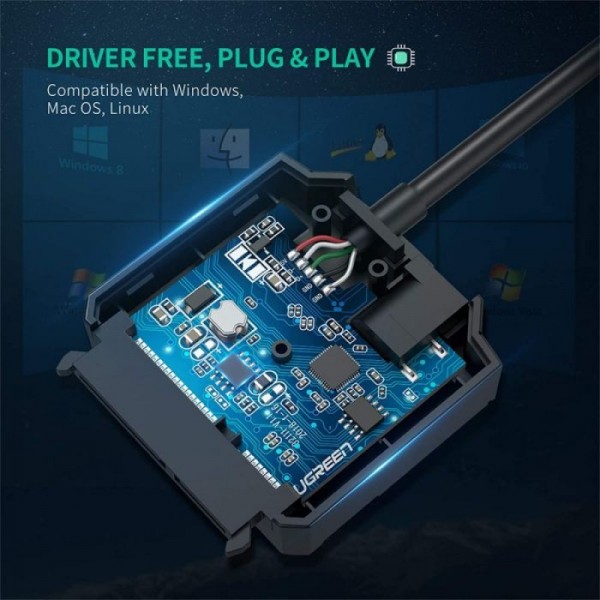 Ugreen 20611 USB 3.0 v SATA adapter za 2,5/3