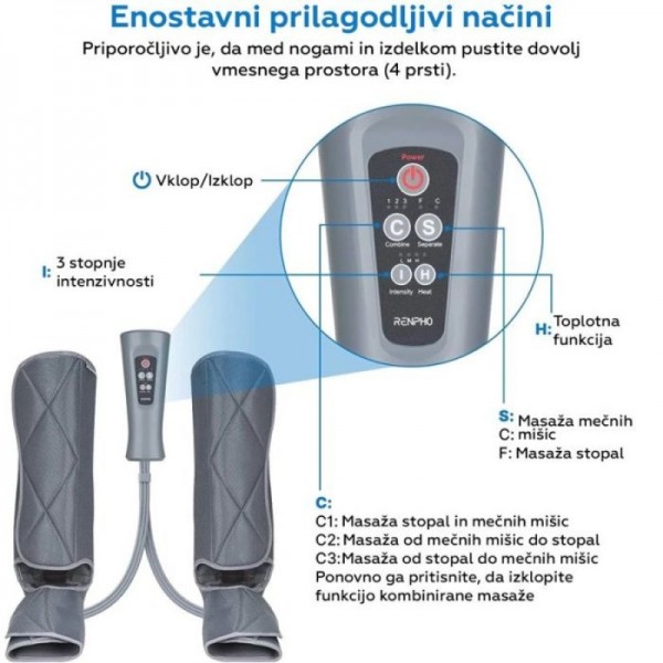RENPHO zračni masažni aparat za noge