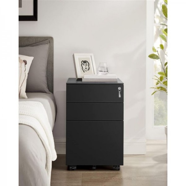 SONGMICS Pisarniška omarica na kolesih OFC60BK