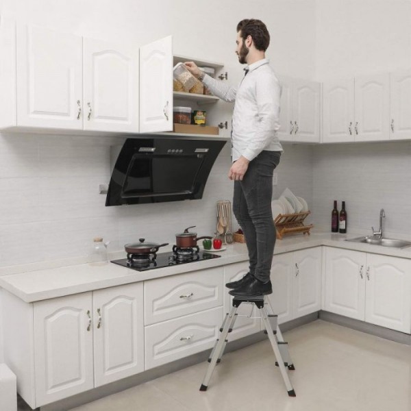 SONGMICS  aluminijasta lestev GLT23K