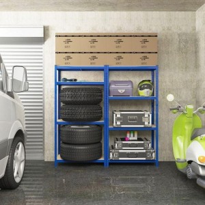 SONGMICS Regal 80 x 160 x 40 cm rjavo-moder,GLR44Q