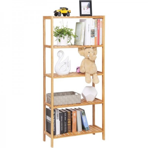 SONGMICS Bamboo naravni regal 60 x 26 x 130 cm, BCB35Y SONGMICS Bamboo naravni regal 60 x 26 x 130 cm, BCB35Y