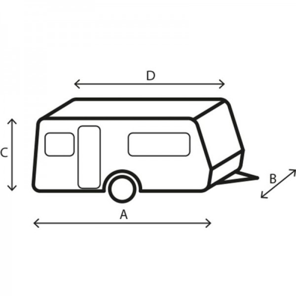BRUNNER  pokrivalo za prikolico CARAVAN COVER 6M 650 - 700
