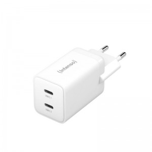 Intenso 40W GaN napajalnik s priključkom 2xUSB-C W40CC