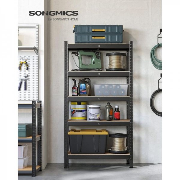 SONGMICS Regal 30 x 75 x 150 cm rjavo-črna,GLR030B21