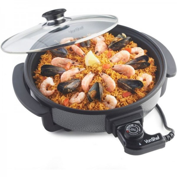 VonShef električna ponev 30cm okrogla