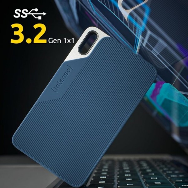 Intenso 2TB SSD TX100 500MB/s USB 3.2 Gen1x1 zunanji disk - modra