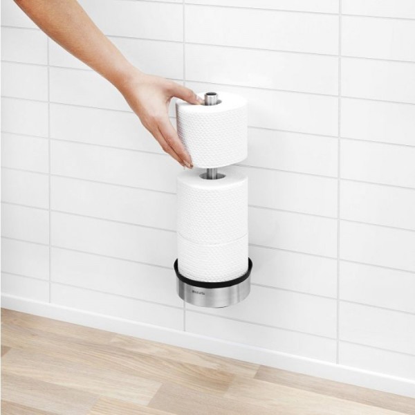 Brabantia stojalo za WC papir kovinski platina