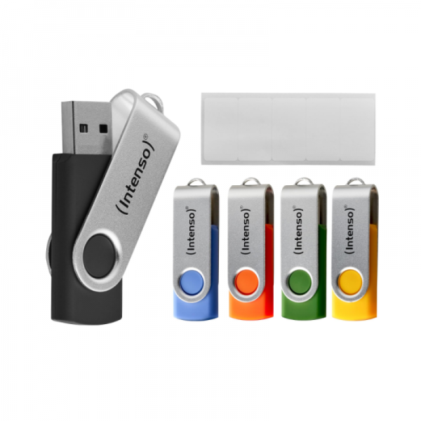 Intenso 5x32GB Basic Line USB 2.0 spominski ključki - Barvni