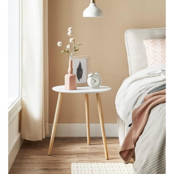 SONGMICS Miza 2X za dnevni prostor 45 x 50 x 45cm bela, LET07WN SONGMICS Miza 2X za dnevni prostor 45 x 50 x 45cm bela, LET07WN