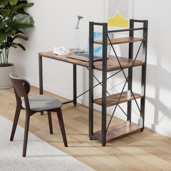 VASAGLE pisalna miza v industrijskem slogu, 120 × 60 × 75 cm