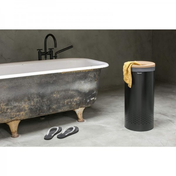 Brabantia koš za perilo 35L, mat črna