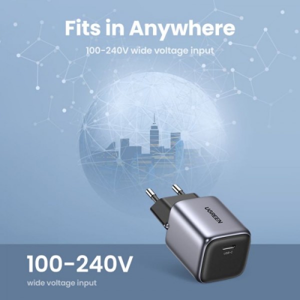 Ugreen Nexode 20W USB C Polnilnik GaN II PD 3.0 Ugreen Nexode 20W USB C Polnilnik GaN II PD 3.0