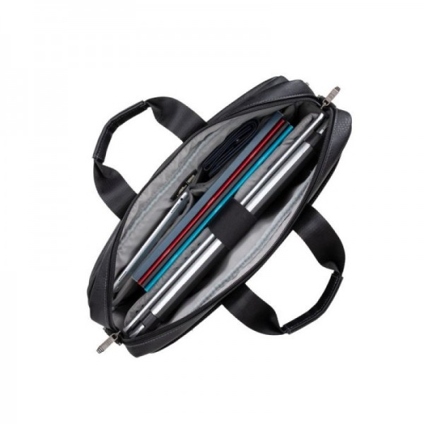 RivaCase usnjena torba za prenosnik 16 črna 8940