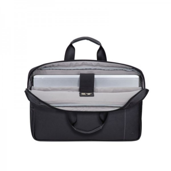 RivaCase usnjena torba za prenosnik 16 črna 8940